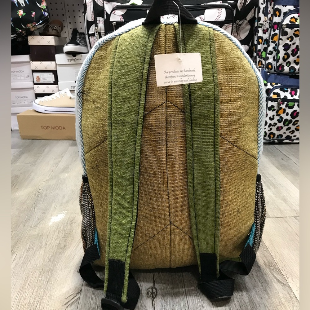Large Hemp Backpack - Picture 3 of 7
